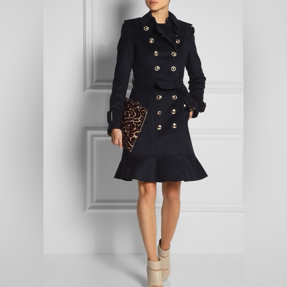 Burberry Littleton wool trench coat